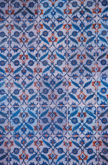 Ancient Iznik Tiles with Floral Pattern