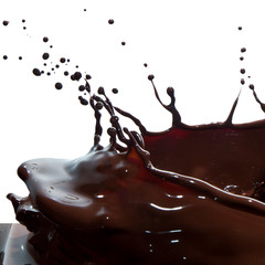 pouring chocolate