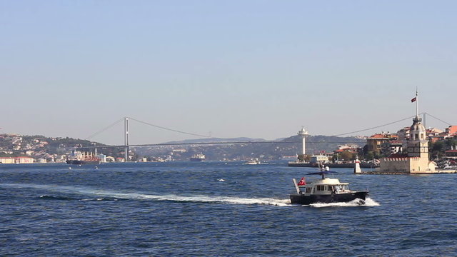 Sailing in Bosphorus Sea