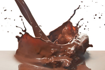 pouring chocolate