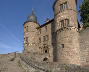 Fototapeta na wymiar Wertheim Castle detail at summer time