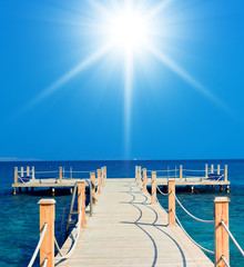 Wooden Pier Long Way to Heaven © alma_sacra