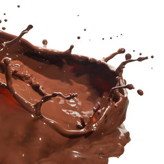 pouring chocolate