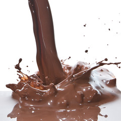 pouring chocolate