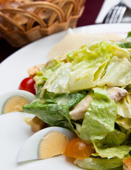 Delicious fresh salad with tomatoes