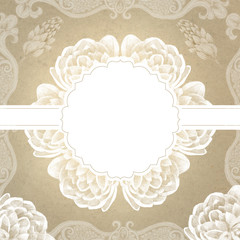 Vintage  Flower Background