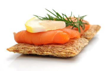 Smocked Salmon Snack