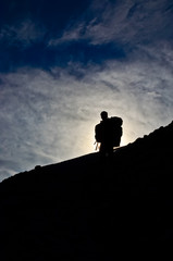 Fototapeta premium a backpacker