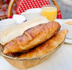 coffee and croissants