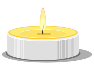 Vector illustration of a candle