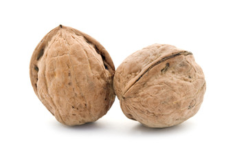 two walnuts