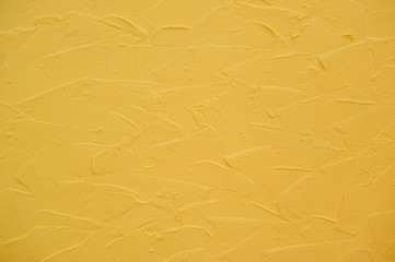 yellow concrete wall