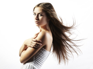 Photo of beautiful woman with magnificent hair