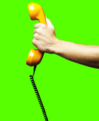 giving vintage telephone