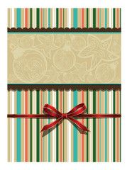 Vector christmas card with ornament