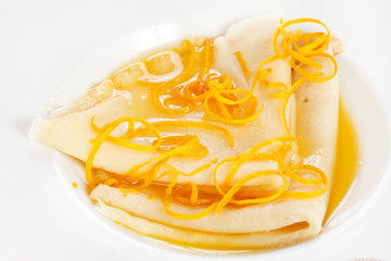 pancakes with orange