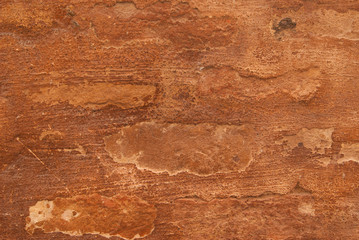 Old brick brown wall is closeup