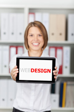 webdesign am tablet-computer