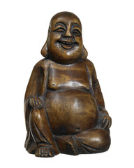 dark wooden Buddha