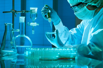 scientist working at the laboratory
