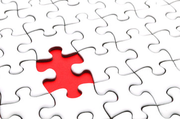 ジグソーパズル 赤