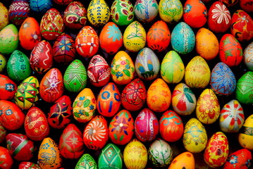 Fototapeta na wymiar Kolorowe jaja wschodnich