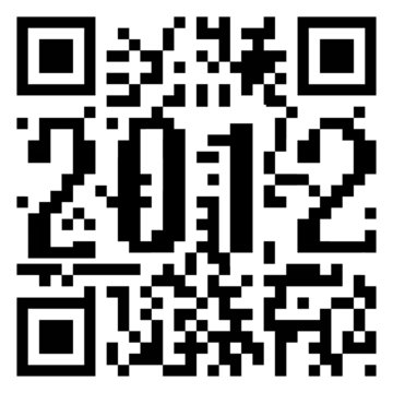 2012, code QR