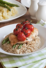 Chicken with risotto
