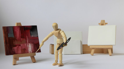 kleines Maleratelier