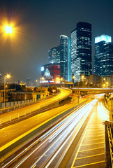 Fototapeta na wymiar modern urban city at night