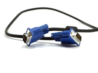 Blue VGA cable
