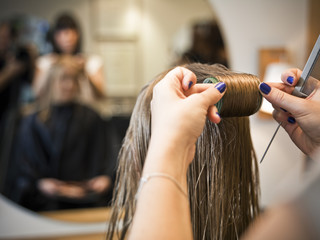 Fototapeta premium Hair care close-up