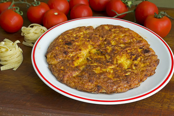 pasta omelette