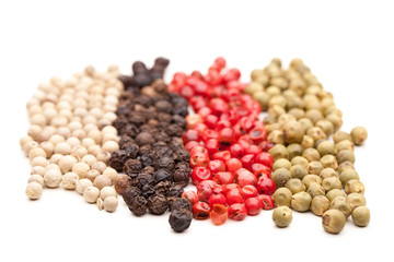 Verschiedene Pfeffersorten