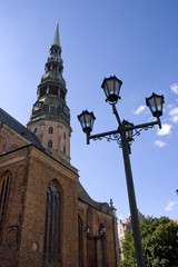 Die Laterne an der Kirche