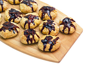 cookies with nuts watered chocolate