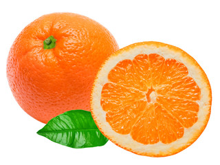 orange isolated on white background