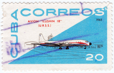 Cuba shown Ilushin 18 Air plane