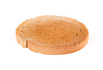 Bread slice isolated on white