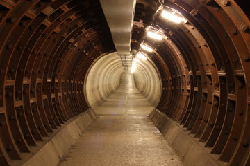 greenwich foot tunnel, london.
