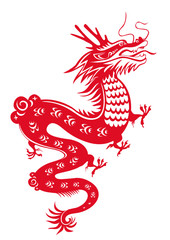Dragon year 2012. Chinese zodiac symbol.