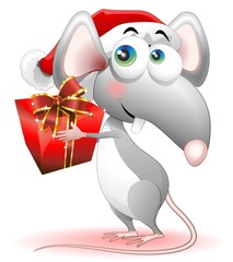 Topo Topolino Babbo Natale-Mouse Santa Claus Cartoon Comics