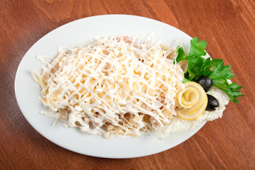 italian salad with cheese