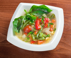 Minestrone vegetable soup
