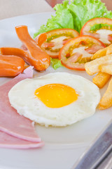American style breakfast