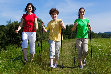 Nordic walking - active family audoor