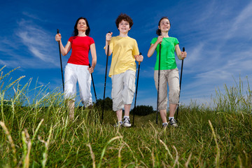 Nordic walking - active family audoor