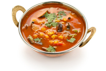 sambar, south indian cuisine, on white background