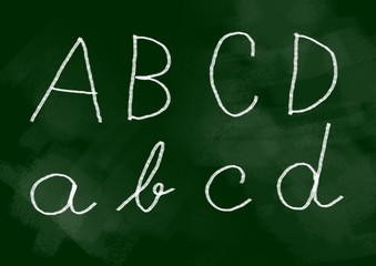 White letters on blackboard © Anthonycz