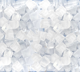 Background of ice cubes